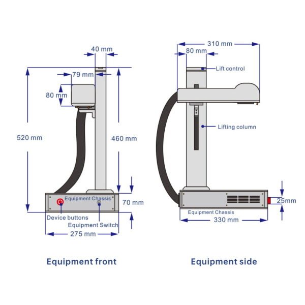 m5 series intelligent small laser marking machine