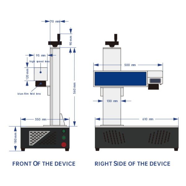 mzf f compact desktop laser marker machine